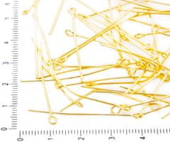 Kraftika Kovové ketlovací jehly, pozlacené, velikost 9