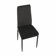 KONDELA Jídelní židle, tmavě šedá/černá, ENRA