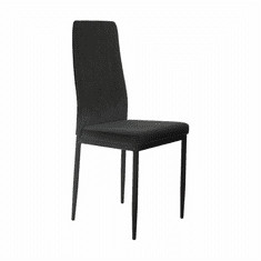 KONDELA Jídelní židle, tmavě šedá/černá, ENRA