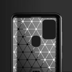 MG Carbon Case Flexible silikónový kryt na Samsung Galaxy A21s, modrý