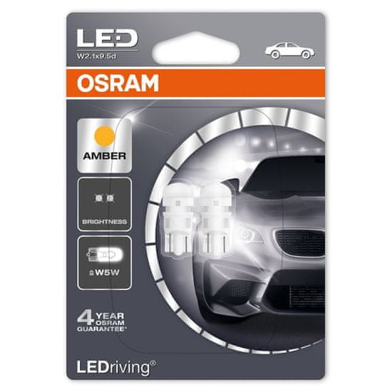 Osram LED osvětlení Standard W5W 12V 2880YE-02B Amber / Yellow 2ks