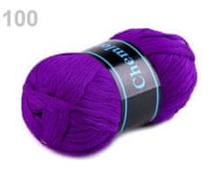 Kraftika 1ks 100 (411) bright violet příze chemlonka 50g ariadne