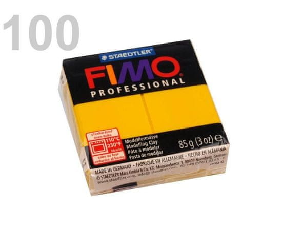 Kraftika 1ks žlutá žloutková fimo professional 85g, hmota pomůcky