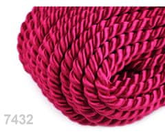 Kraftika 25m 7432 fuchsia šňůra kroucená 5mm