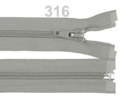 Kraftika 1ks zinc spirálový zip šíře 5mm délka 40cm bundový pol