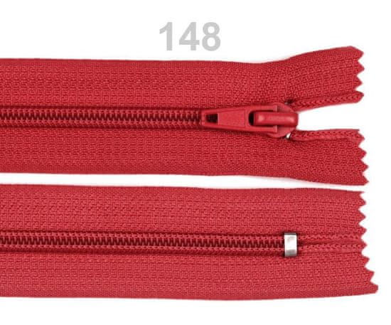 Kraftika 1ks high risk red spirálový zip šíře 5mm délka 18cm pol