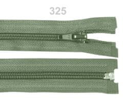 Kraftika 1ks laurel green spirálový zip šíře 5mm délka 55cm bundový