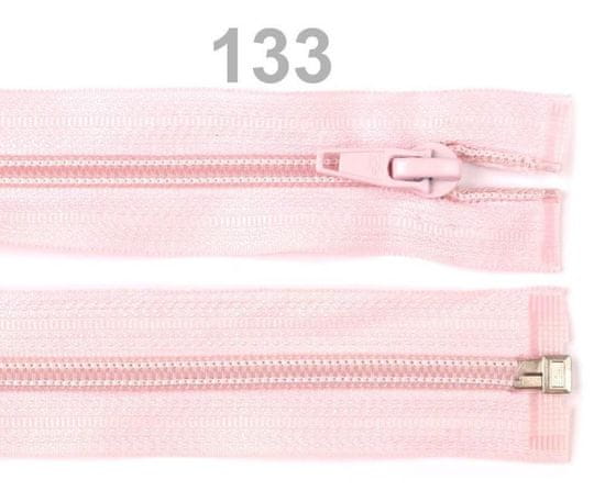 Kraftika 1ks candy pink spirálový zip šíře 5mm délka 80cm bundový