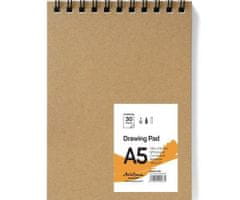 Kraftika Skicák kroužkový drawing pad (190g/m2, 30 listů) a5