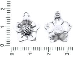 Kraftika Velký kovový přívěsek ve tvaru květiny