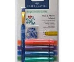 Faber-Castell Pigmentové barvy gelatos metallic sada (4ks) +