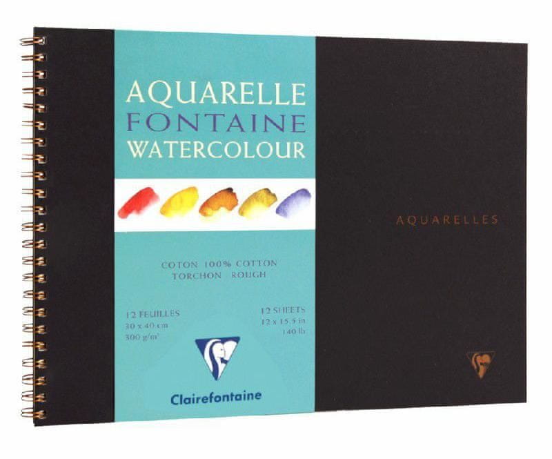 Clairefontaine Cardinal watercolor sketch pad (300g/m2 10 sheets