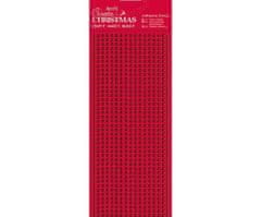 DoCrafts Samolepicí kamínky 1530ks (4mm) - červené,