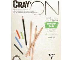 Clairefontaine Skicák cray'on bílý (160g/m2, 30ks) a4,