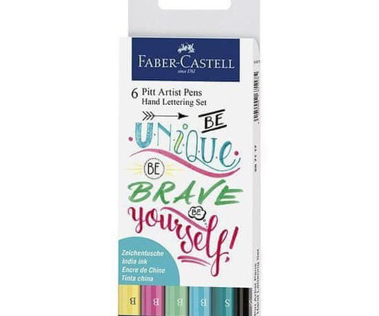 Faber-Castell Sada popisovačů pitt artist pen brave (6ks)