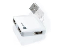 Kraftika Usb hub connect it se 4 porty white, usb, rozbočovače