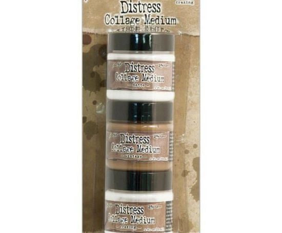 Kraftika Distress collage medium matte, vintage, crazing (3ks)