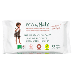 Naty Nature Babycare ECO vlhčené ubrousky bez vůně - pro citlivou pokožku (56 ks)