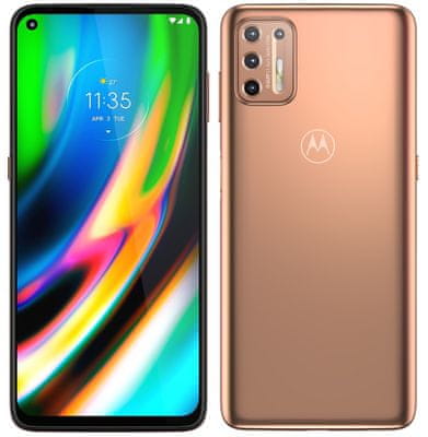 Motorola G9 Plus, čtyřnásobný ultraširokoúhlý fotoaparát, makro kamera, vysoké rozlišení, velká kapacita baterie, dlouhá výdrž, rychlé nabíjení, výkonný procesor, 8 jader, velký Full HD+ displej