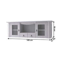 BPS-koupelny Závěsná skříňka DA16, sosna bílá, VILAR
