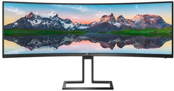 monitor Philips 498P9 (498P9/00) hdr 400 free sync 32:10 zakřivený VA