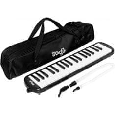 MELOSTA37 BK, klávesová harmonika, černá