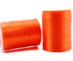 Kraftika 55m 60yards cívky orange pearl kovový lesk vyšívací nit