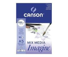 canson Skicák na mokré techniky imagine (200g/m2, 50ks) a5