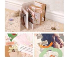 Kraftika Sada na scrapbooking, růžová, oranžová, zelená, zlatá