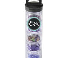 Sizzix Dekorační flitry a korálky fialové, sizzix, plastové