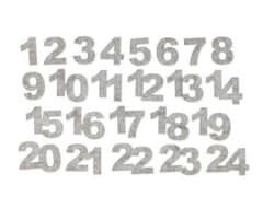EFCO Číslice filcové samolepicí šedé (24ks), efco, dekorace
