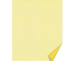 HEYDA Hladký papír a4 žlutý se čtverečky 200g/m2,