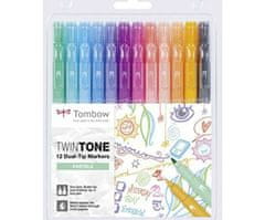 Tombow Sada pastelová - fixy se dvěma hroty marker twintone