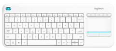 Logitech Wireless Touch Keyboard K400 Plus US bílá (920–007146)