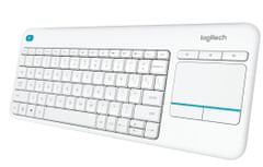 Logitech Wireless Touch Keyboard K400 Plus US bílá (920–007146)