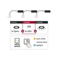 Paulmann PAULMANN Vestavné svítidlo Choose LED-Modul Coin WhiteSwitch 3x6,5W 2.700 924.78 92478