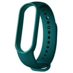 BStrap Silicone řemínek na Xiaomi Mi Band 5/6/7, dark green