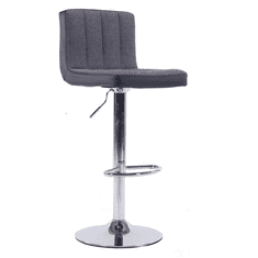BPS-koupelny Barová židle, šedá / černá / chromovaná, HILDA