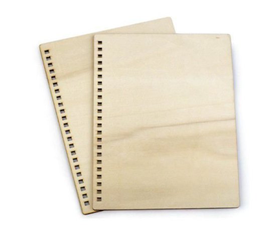 Kraftika Dřevěné desky na výrobu zápisníku 21x14,8cm (2ks)