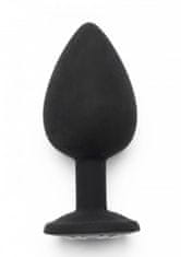 Toyjoy Anální kolík Anal Play Diamond Booty Jewel large black