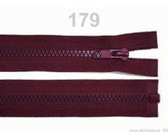 Kraftika 1ks 179 biking red kostěný zip šíře 5mm délka 30 cm