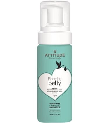 Attitude Blooming Belly Přírodní pěnivý gel k čištění obličeje nejen pro těhotné s arganem, 150 ml