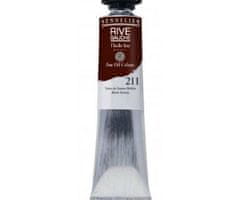 Kraftika Olejová barva rive gauche 40ml - burnt sienna, hnědá