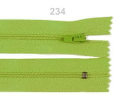 Kraftika 1ks lime green spirálový zip šíře 3mm délka 12cm autolock