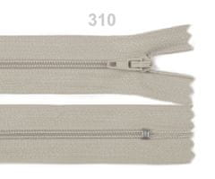 Kraftika 1ks bone white spirálový zip šíře 3mm délka 10cm autolock