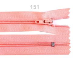 Kraftika 1ks pearl blush spirálový zip šíře 3mm délka 18cm autolock,