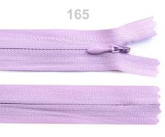Kraftika 1ks lavender fog spirálový zip skrytý šíře 3mm délka 40cm