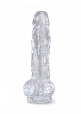 Pipedream Pipedream King Cock Clear 8" Cock with Balls dildo