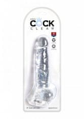 Pipedream Pipedream King Cock Clear 8" Cock with Balls dildo