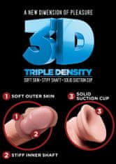 Pipedream Pipedream King Cock 8" Triple Density Cock With Balls flesh